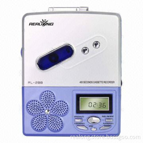 LCD cassette repeater, language learning function